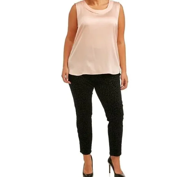 Terra Sky Pants Jumpsuits Terra Sky Velvet And Leapord